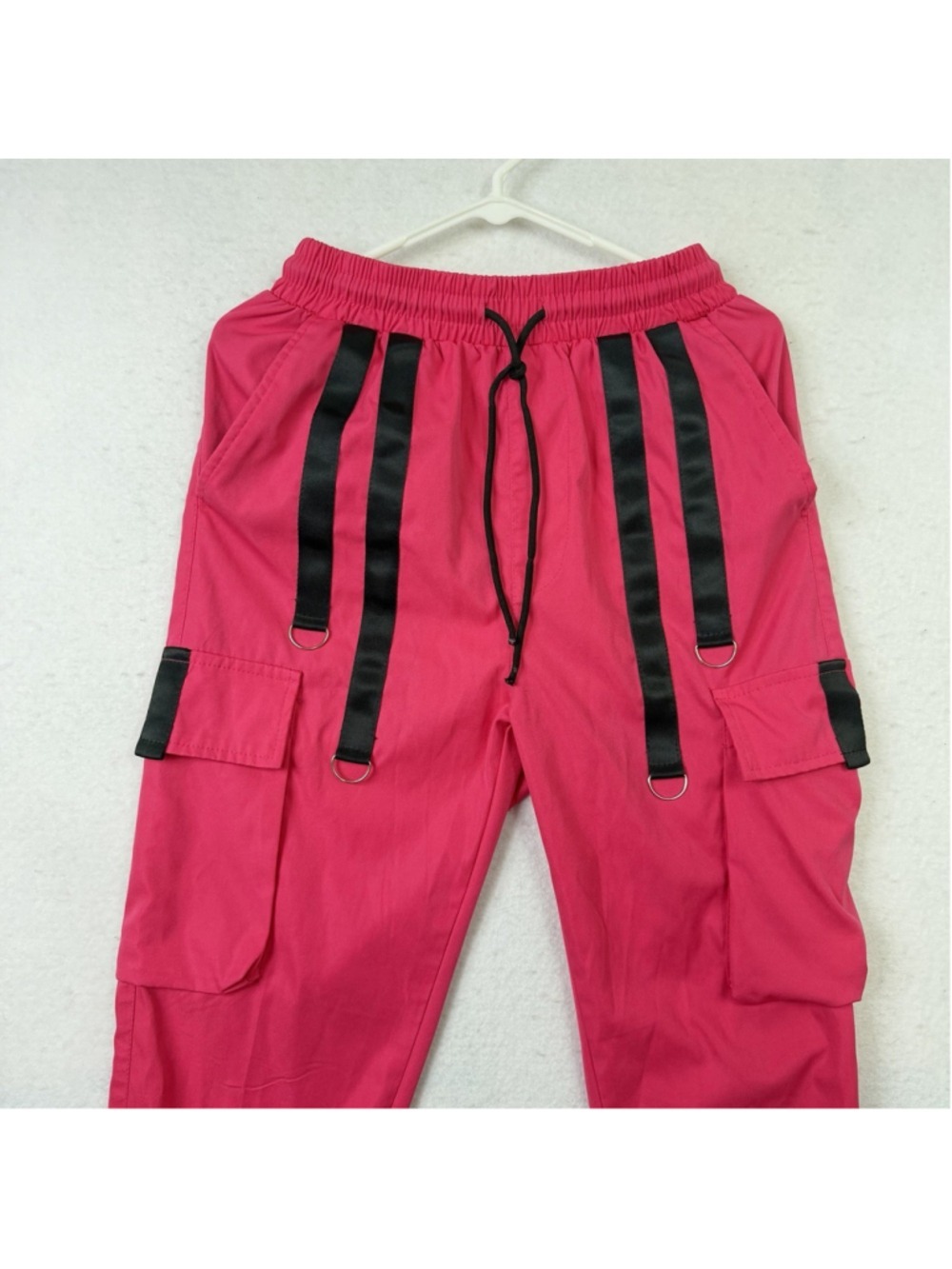 Manfinity Fitness Cargo Pants Hot Pink Harem Dance Pants Women's Small Zumba - Picture 4 of 10